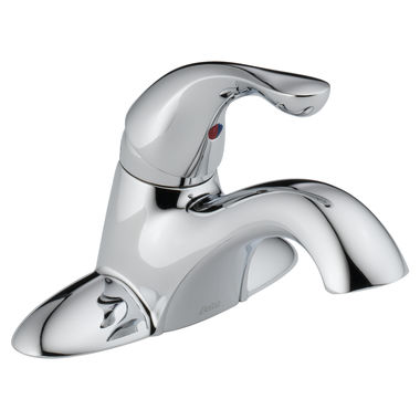 Click here to see Delta 500-DST Delta 500-DST Classic 1-Handle Centerset Lavatory Faucet - Less Pop-Up (Chrome)