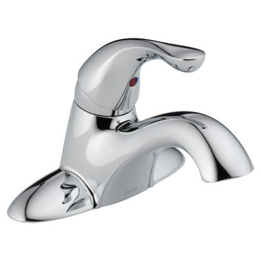 Click here to see Delta 501-DST Delta 501-DST Foundations Single Handle Centerset Bathroom Faucet, Less Pop-up, Chrome