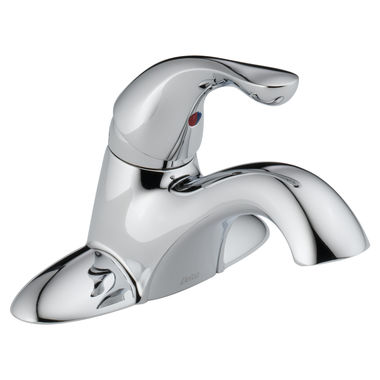 Click here to see Delta 501-TP-DST Delta 501-TP-DST Foundations Single Handle Centerset Bathroom Faucet, Tract Pack Model, Chrome