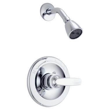 Click here to see Delta BT13210 Delta Foundations Monitor 13 Series Single-Handle Shower Faucet with 2-Setting Showerhead, Touch-Clean, 1.75 GPM, Lever Handle, Chrome - BT13210