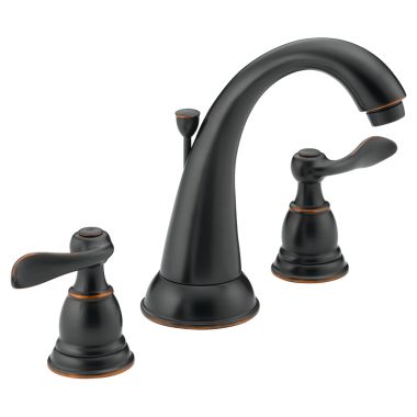 Click here to see Delta B3596LF-OB Delta Windemere Arc Spout Oil Rubbed Bronze Lavatory Faucet for 6