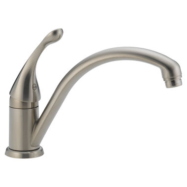 Click here to see Delta 141-SS-DST Delta Collins Single Handle Kitchen Faucet, Stainless, 141-SS-DST