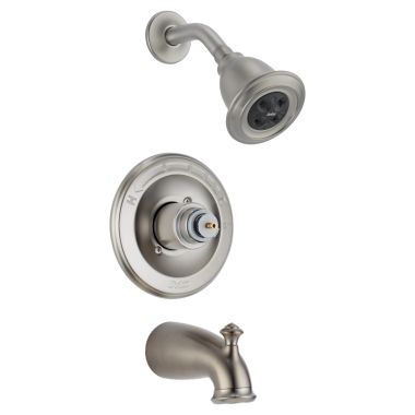 Click here to see Delta T14478-SSH2OLHP Delta T14478-SSH2OLHP Stainless Leland Monitor 14 Series Tub & Shower Trim