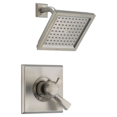 Click here to see Delta T17251-SS Delta Dryden Monitor 17 Series Two-Handle Shower Faucet with Volume Control, Single-Setting, 2.5 GPM, Lever Handles, Stainless - T17251-SS