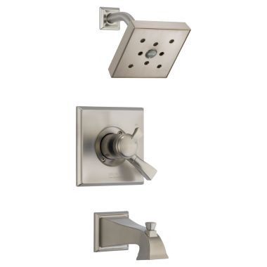 Click here to see Delta T17451-SSH2O Delta T17451-SSH2O Dryden Monitor 17 Series H2Okinetic Tub and Shower Trim, Stainless Steel
