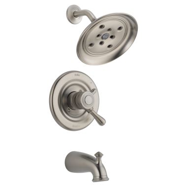 Click here to see Delta T17478-SSH2O Delta T17478-SSH2O Leland Monitor 17 Series Tub and Shower Trim, Stainless