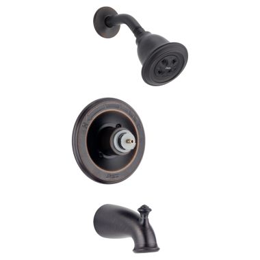 Click here to see Delta T14478-RBH2OLHP Delta T14478-RBH2OLHP Venetian Bronze Leland Monitor Tub/Shower Trim