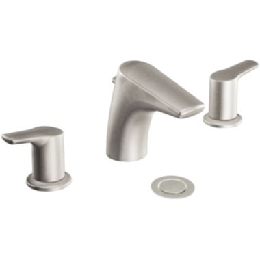 Click here to see Moen T6820BN Moen T6820BN Method Two-Handle Low-Arc Widespread Bathroom Faucet, Brushed Nickel
