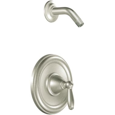 Click here to see Moen T2152NHBN Moen Brantford Posi-Temp Single-Handle Shower Faucet, Lever Handle, Less Showerhead, Brushed Nickel - T2152NHBN