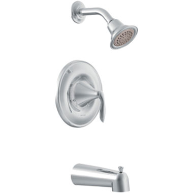 Click here to see Moen T2133 Moen Eva Posi-Temp Tub/Shower Faucet, 2.5 GPM, 1-Function, Single Lever Handle, M-PACT, Chrome - T2133