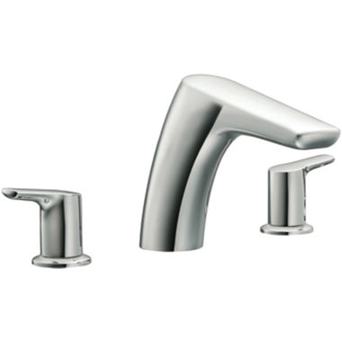 Click here to see Moen T986 Moen Method Two-Handle Roman Tub Faucet Trim, Low Arc Spout, Lever Handles, ADA-Compliant, M-PACT, Chrome - T986