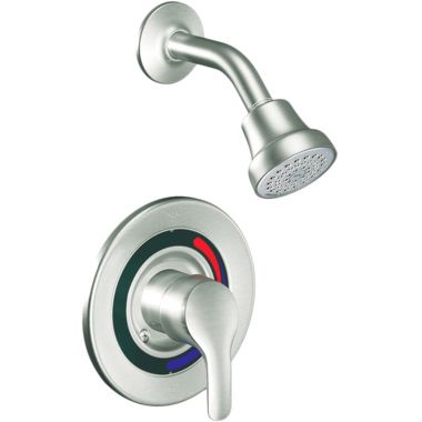Click here to see Cleveland Faucet T42315CBNGR CFG Baystone Round Single-Handle Pressure Balance Cycling Shower Faucet with 1.75 GPM Shower Head, Lever Handle, Less Valve, Brushed Nickel - T42315CBNGR
