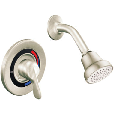 Click here to see Cleveland Faucet 40315CBNGR CFG Cornerstone Round Single-Handle Pressure Balancing Cycling Shower Faucet with 1.75 GPM Shower Head, Blade Lever Handle, Less Valve, Brushed Nickel - 40315CBNGR