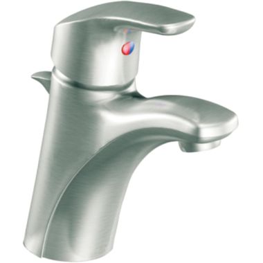 Click here to see Cleveland Faucet 42711BN Moen CFG 42711BN Baystone One-Handle Bathroom Faucet w/ 50/50 Drain, 1/2