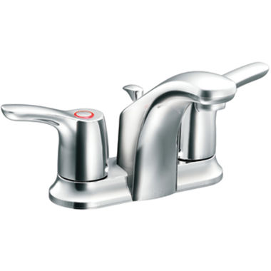 Click here to see Cleveland Faucet CA42211 Moen CFG CA42211 Baystone Two Handle Centerset Bathroom Faucet, Chrome