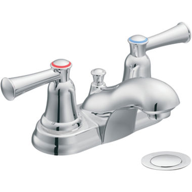 Click here to see Cleveland Faucet CA41211 Moen CFG CA41211 Capstone Two-Handle Centerset Bathroom Faucet, Chrome