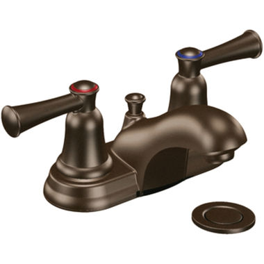 Click here to see Cleveland Faucet 41211OWB Moen CFG 41211OWB Capstone Two-Handle Bathroom Faucet, 50/50 Waste, Old World Bronze