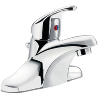 Click here to see Cleveland Faucet CA40710 Moen CFG CA40710 Cornerstone One-Handle Centerset Bathroom Faucet w/ Metal Drain, Chrome