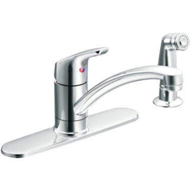Click here to see Cleveland Faucet 42513 Moen CFG 42513 Single Handle Kitchen Faucet w/ Side Spray, Chrome