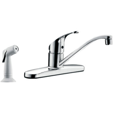 Click here to see Cleveland Faucet CA47513 Moen CFG CA47513 Flagstone Single-Handle Kitchen Faucet with Spray (Chrome)