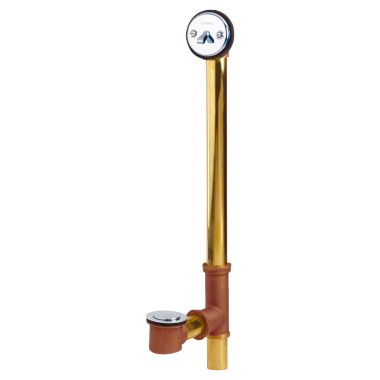 Click here to see Gerber G0041803 Gerber 41-803 Gerber Classics Brass Pop-Up Roman Tub Drain with Pre-Set Adjustable Linkage