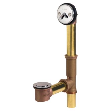 Click here to see Gerber G004180888 Gerber 41-808-88 Gerber Classics Brass Pop-Up Drain with Pre-Set Adjustable Linkage