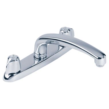 Click here to see Gerber G0042116 Gerber Classics Two Handle Kitchen Faucet w/ Side Spray, Mini Blade Handles, Chrome - 42-116