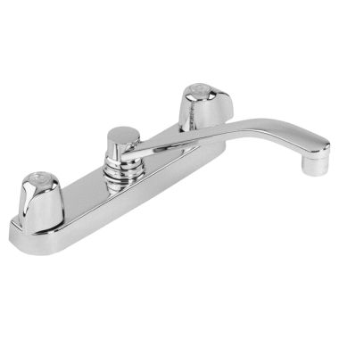Click here to see Gerber G0042406 Gerber Classics Two Handle Kitchen Faucet, Mini Blade Handles, Chrome - 42-406
