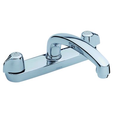 Click here to see Gerber G0042416 Gerber Classics Two Handle Kitchen Faucet, Mini Blade Handles, Chrome - 42-416