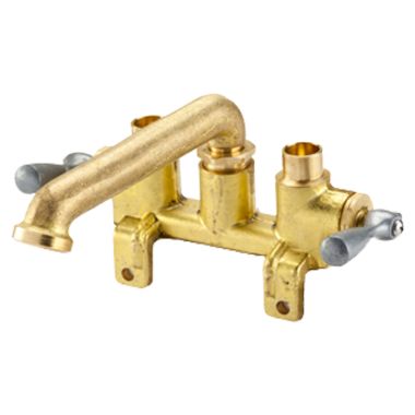 Click here to see Gerber G0049556 Gerber 49-556 Gerber Classics Two Handle Treaded Legs Laundry Faucet, Rough Brass