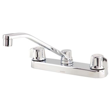 Click here to see Gerber G0742406 Gerber Classics Two Handle Kitchen Faucet, Chrome - 07-42-406