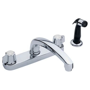 Click here to see Gerber 07-42-516 Gerber Classics Two Handle Kitchen Faucet w/ Side Spray, Chrome - 07-42-516