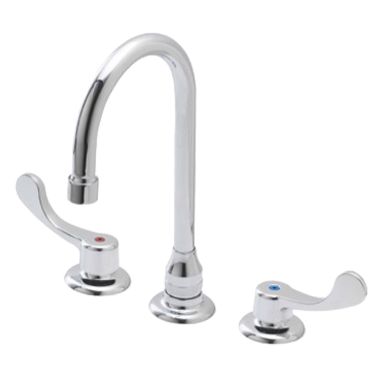 Click here to see Gerber GC044105 Gerber C0-44-105 Commercial Two Handle 3 Hole Installation Widespread Lavatory Faucet
