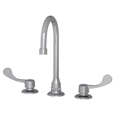 Click here to see Gerber GC04410561 Gerber C0-44-105-61 Commercial Two Handle 3 Hole Installation Widespread Lavatory Faucet