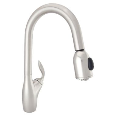 Click here to see Gerber G0040571SS Gerber Daylene Single Handle Pull-Down Kitchen Faucet w/ SnapBack, 1.75 gpm, Stainless Steel - 40-571-SS