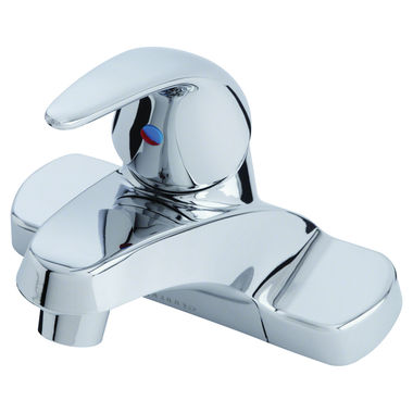 Click here to see Gerber G0040115W Gerber Maxwell SE One-Handle Centerset Bathroom Faucet with Metal Pop-Up Drain, 1.2 GPM, Three-Hole Installation, Washerless, Lever Handle, Chrome - 40-115-W
