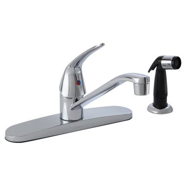 Click here to see Gerber G0040212W Gerber Maxwell SE Single Handle Kitchen Faucet w/ Side Spray, Washerless Cartridge, Chrome - 40-212-W