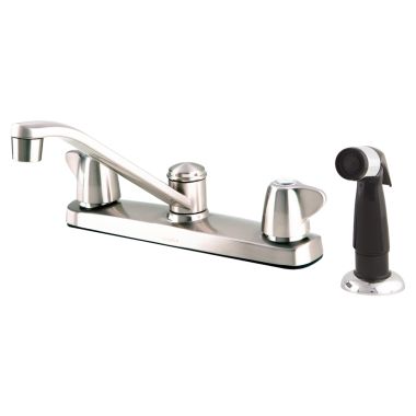 Click here to see Gerber G0042215 Gerber Maxwell Two-Handle Kitchen Faucet w/ Side Spray, Chrome - 42-215