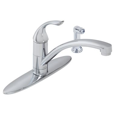 Click here to see Gerber G0040012 Gerber Viper Single Handle Kitchen Faucet w/ Side Spray, Chrome - 40-012