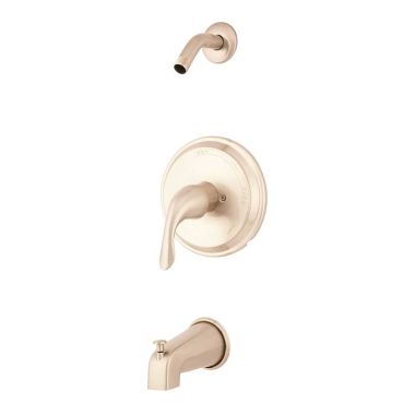 Click here to see Gerber G00G9153LSBN Gerber G9-153-LS-BN Viper Single Handle Tub and Shower Trim Kit w/ Diverter on Valve Less Showerhead, Brushed Nickel