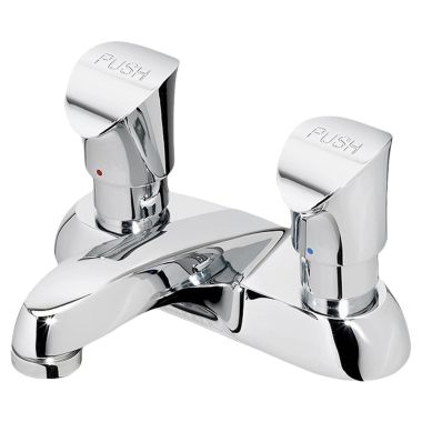 Click here to see Gerber G0044340 Gerber 44-340 Commercial Two Handle Metering Lavatory Faucet
