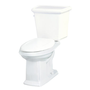Click here to see Gerber HE-20-018 Gerber HE-20-018 Logan Square Two-Piece Elongated ErgoHeight Toilet, 1.28 gpf, 12