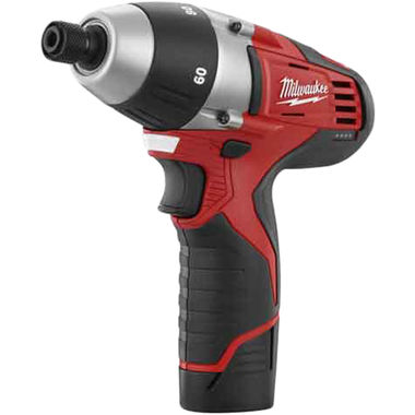 Click here to see Milwaukee 2455-22 Milwaukee 2455-22 12V Cordless No-Hub Torque Driver Kit