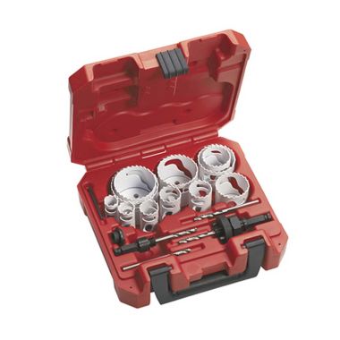 Click here to see Milwaukee 49-22-4065 Milwaukee 49-22-4065 13-Piece Hole Saw Bit Kit