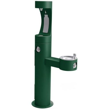 Click here to see Elkay LK4420BF1UEVG Elkay LK4420BF1UEVG EZH2O Outdoor Bi-Level Pedestal Bottle Filling Station, Evergreen