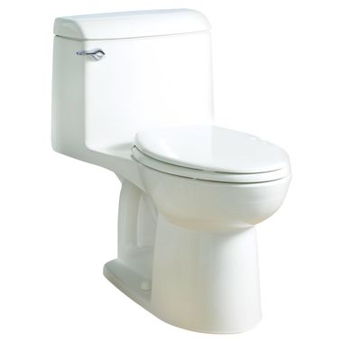 Click here to see American Standard 2004.314.020 American Standard Champion 4 One-Piece Toilet w/ Seat, Elongated, Standard Height, 1.6 GPF, White - 2004.314.020