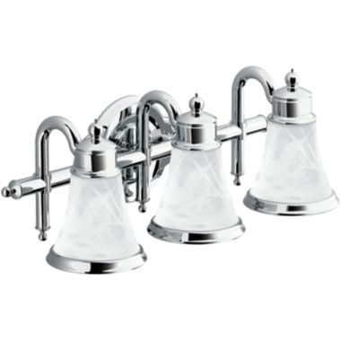 Click here to see Moen YB9863CH Moen YB9863CH Waterhill 3-Globe Bath Lighting, Chrome