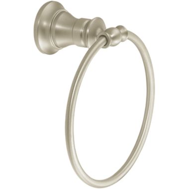 Click here to see Moen YB9886BN Moen YB9886BN Waterhill Hand Towel Ring, Brushed Nickel