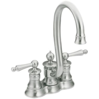 Click here to see Moen S612CSL Moen S612CSL Waterhill Two Handle Bar Faucet in Classic Stainless