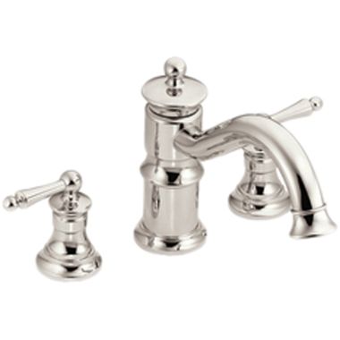 Click here to see Moen TS214NL Moen TS214NL Waterhill Two-Handle High Arc Roman Tub Faucet - Polished Nickel